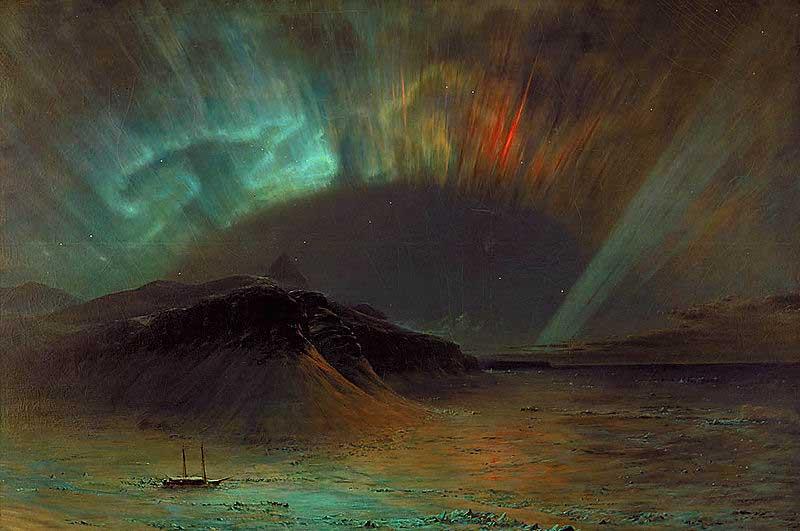 Frederic Edwin Church Aurora Borealis oil painting image